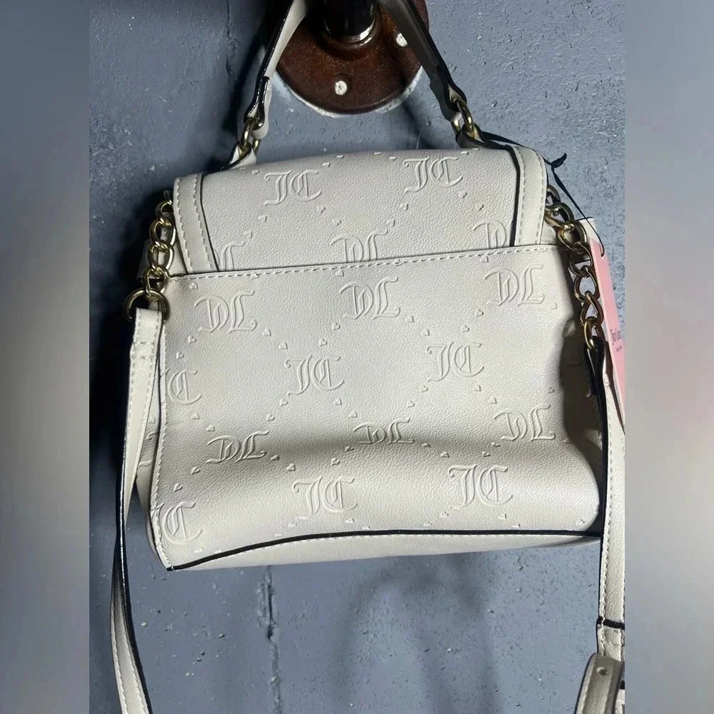 JUICY COUTURE NWT Stay in Circle Crossbody in Angel White